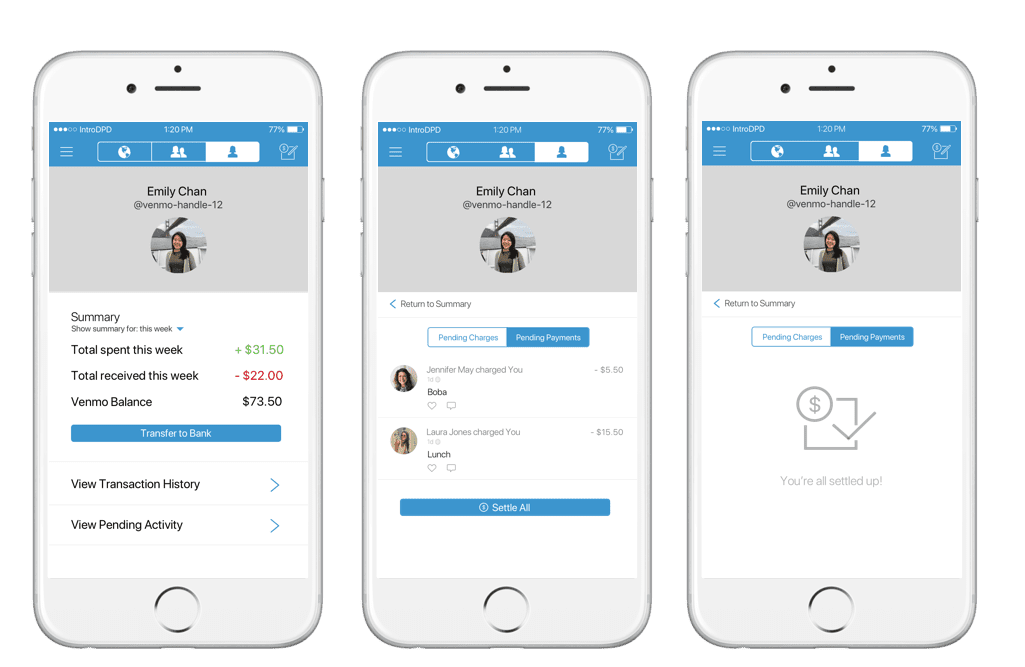 Case Study: Redesigning Venmo's Profile Page | by Emily Chan | Medium